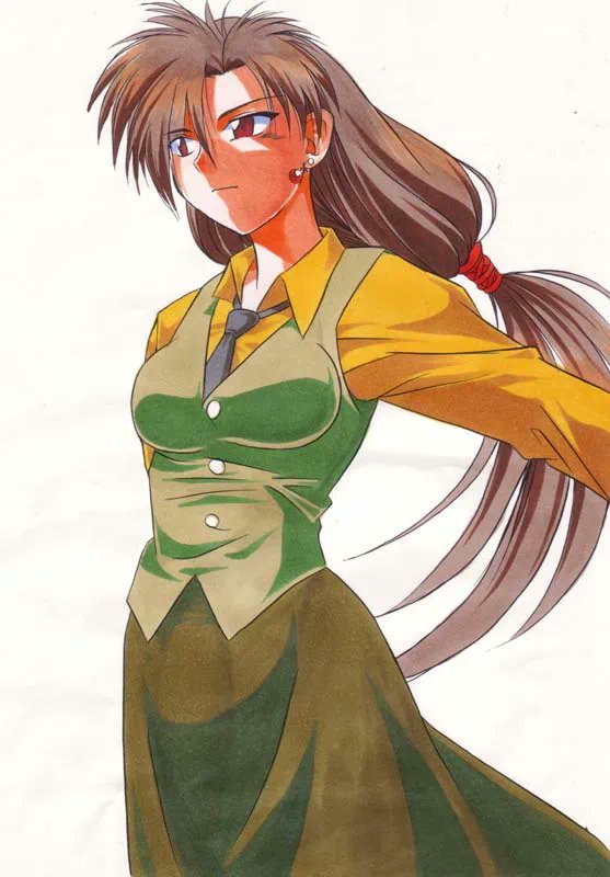 @hinabita3rd 1枚目の個別絵だとしたら、やはりアナログの線画をスキャンしてデジタル彩色してるので従来の絵と同じですね。
2～3枚目ならそれこそ彩色もコピックのフルアナログ。

島原家の個別絵としたらこのあたりのはず。 