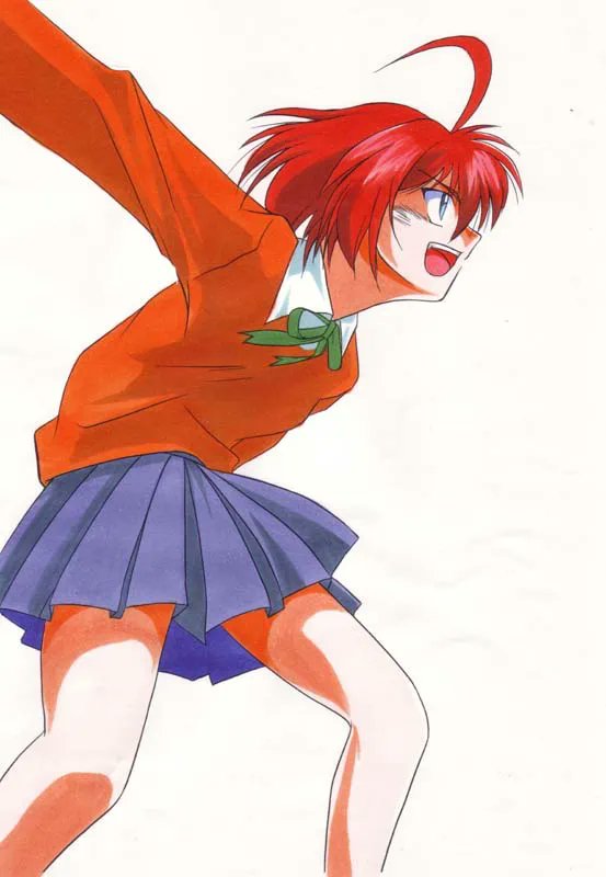 @hinabita3rd 1枚目の個別絵だとしたら、やはりアナログの線画をスキャンしてデジタル彩色してるので従来の絵と同じですね。
2～3枚目ならそれこそ彩色もコピックのフルアナログ。

島原家の個別絵としたらこのあたりのはず。 