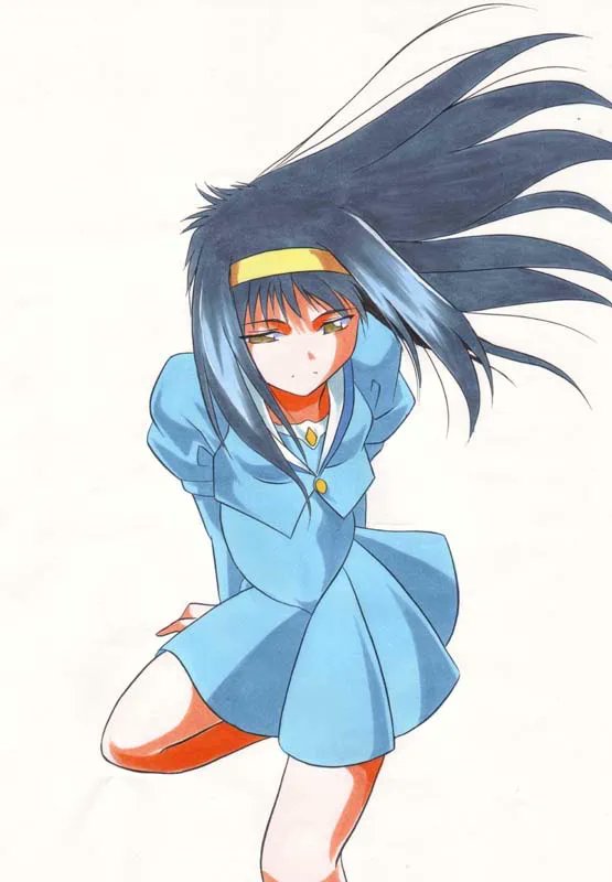 @hinabita3rd 1枚目の個別絵だとしたら、やはりアナログの線画をスキャンしてデジタル彩色してるので従来の絵と同じですね。
2～3枚目ならそれこそ彩色もコピックのフルアナログ。

島原家の個別絵としたらこのあたりのはず。 