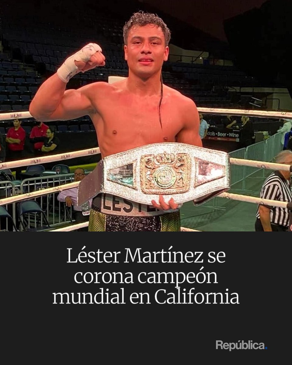 republicagt's tweet photo. 🥊🇬🇹 Guatemala hace historia en el boxeo mundial.

El guatemalteco Léster Martínez se corona campeón mundial en California, consolidándose como una de las grandes figuras del boxeo latinoamericano: https://t.co/j9kd30Id4o https://t.co/KXSP8ZrjOj