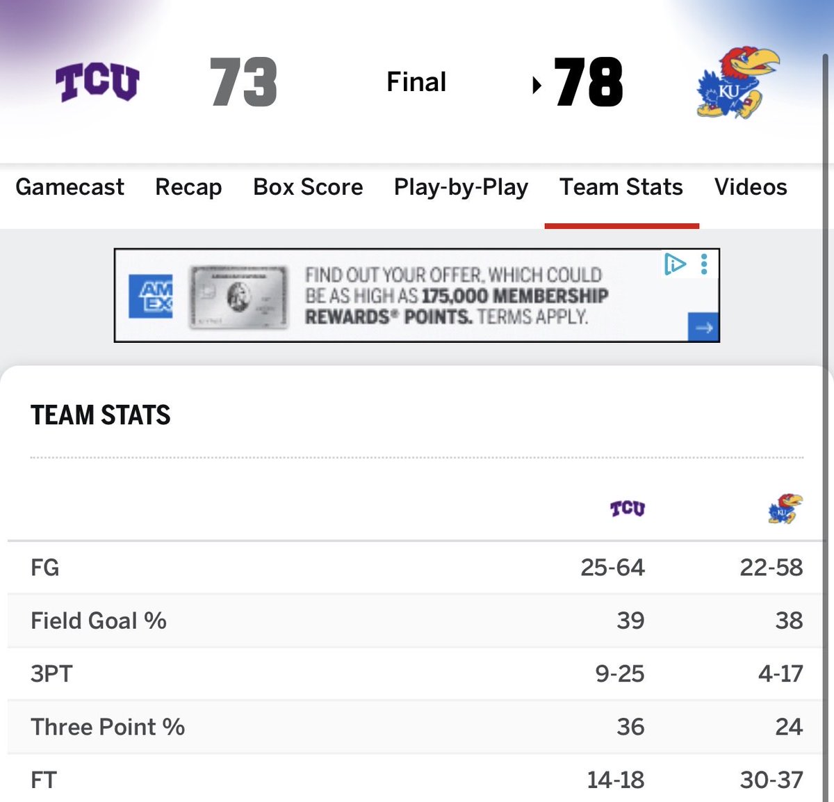 Sponge6942069's tweet photo. @JayhawkTakeover Weird, I bet you didn’t bitch when you were +19 in attempts this game.  But when Duke is +13 in attempts it’s an issue. https://t.co/X4jE4uVqrA