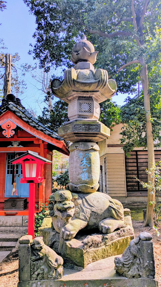 2026.2.22> ⛩️ 久伊豆神社の石灯籠 (埼玉県さいたま市岩槻区)