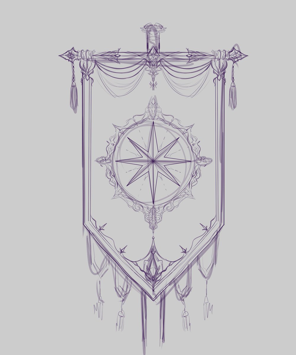 InversoNotFake's tweet photo. @z6uko Vi este diseño increible con la estrella nautica que queda precioso, un poco para salirnos del tipico lobo y ser algo mas propio del QSMP 

creditos: @m0ca_ctmRE https://t.co/p5TyqAdT2b