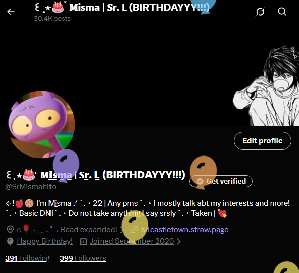 ꒰ ۪ ⋆🎂 ۟ 𝐌i̲s̲m̲a̲ | 𝐒r̲. L̲ (BIRTHDAYYY!!!) tweet media