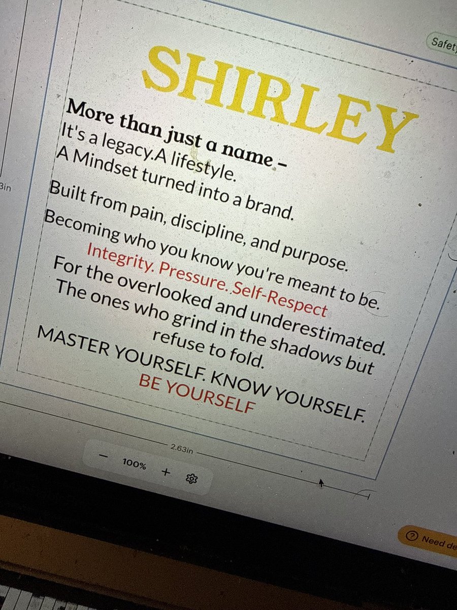 thekidshirley's tweet image. #7Principles1Code #selfmastery #SHIRLEY