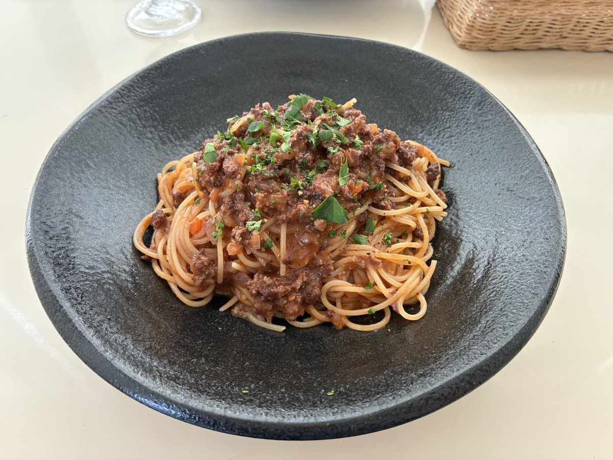 らばかへで初ミートソース🍝