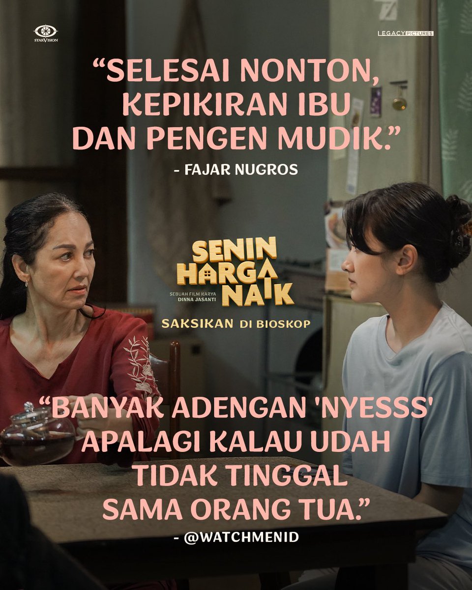 FILM SENIN HARGA NAIK DI BIOSKOP! tweet media