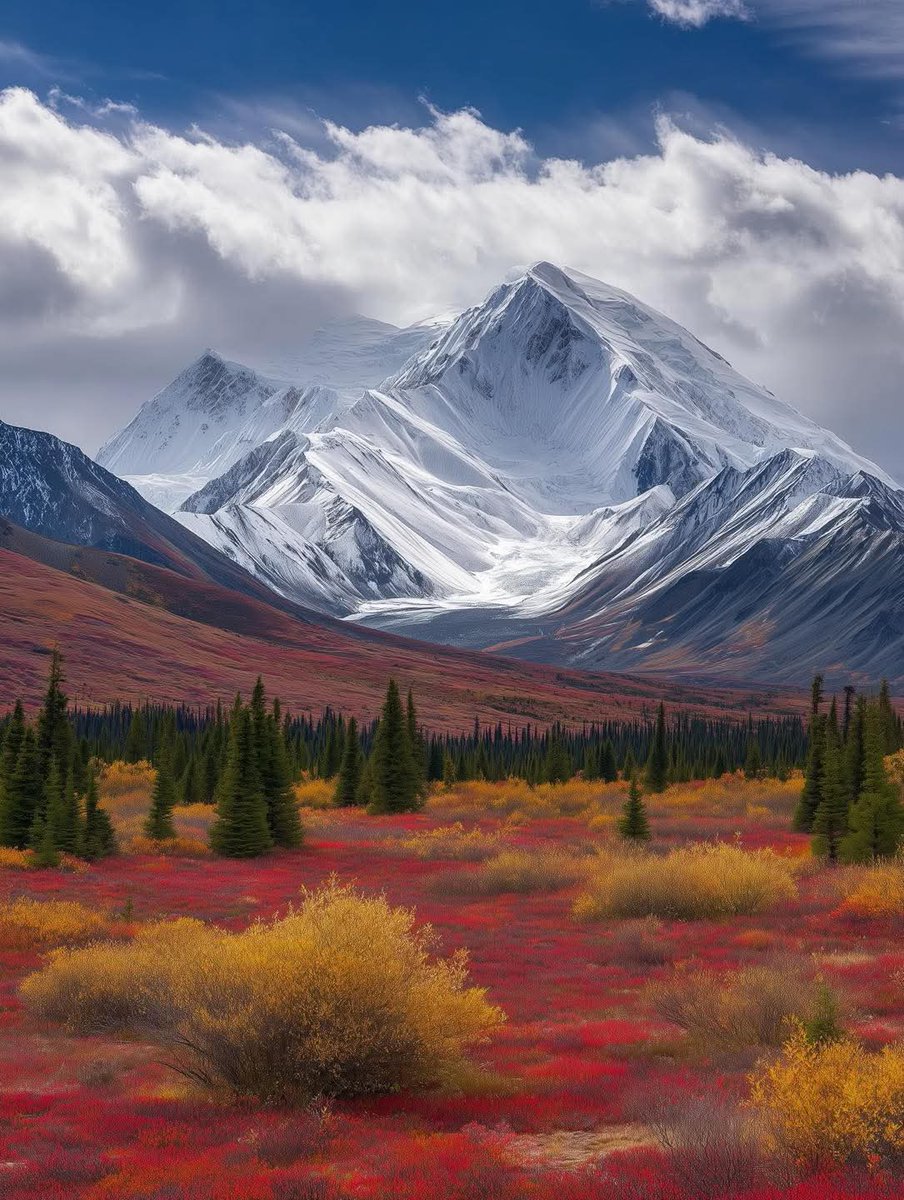 Globe32048's tweet photo. Denali National Park in Alaska 🇺🇸 https://t.co/w03m957npR