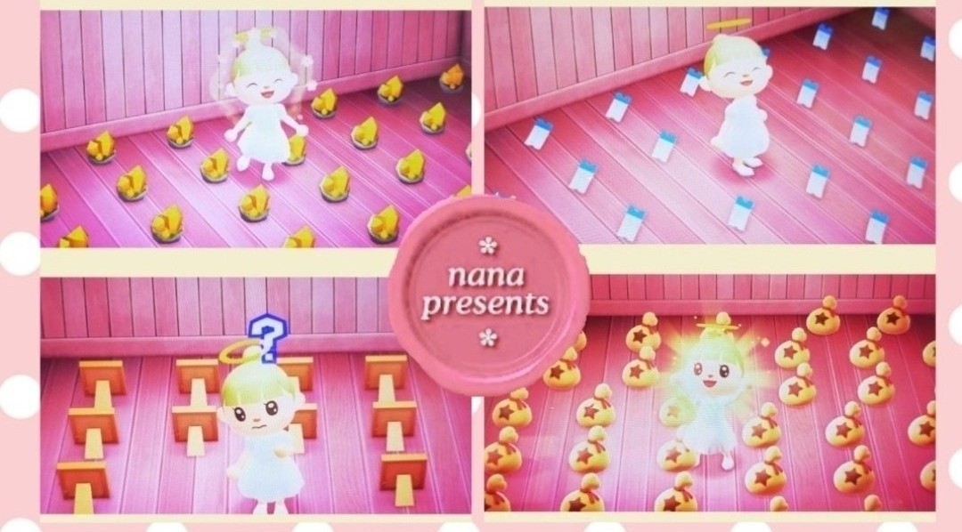 na_na_s_5_5_5's tweet photo. 🎀プレゼント企画🎀

✨選択制ではありません✨

マイル旅行券30枚
金鉱石30個
未所持しゃしん10枚(推し等 同じ子10は🙅🏻ごめんね🙏)
空き枠は素材やマイル家具、ホテル家具などの謎袋で埋めます！
and
ベル1ポケぱん

合計2ポケぱん

乄適当

固ツイ確認後 フォロー＆リポスト

 #あつ森プレゼント企画 https://t.co/AjwHbPOTED