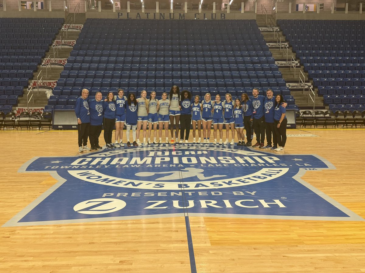 SWICWBB's tweet image. @SWICWBB invades Lake Charles, La and the @NJCAABasketball D1 WBB National Tournament!! 💙💨🏀💯🔥 #OneGameataTime #ToughnessandTogether