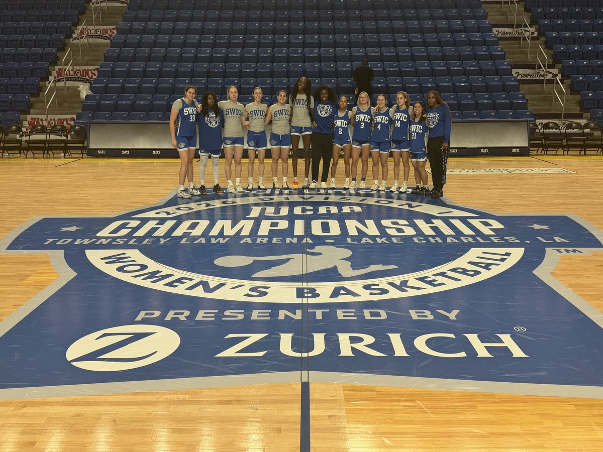 SWICWBB's tweet image. @SWICWBB invades Lake Charles, La and the @NJCAABasketball D1 WBB National Tournament!! 💙💨🏀💯🔥 #OneGameataTime #ToughnessandTogether