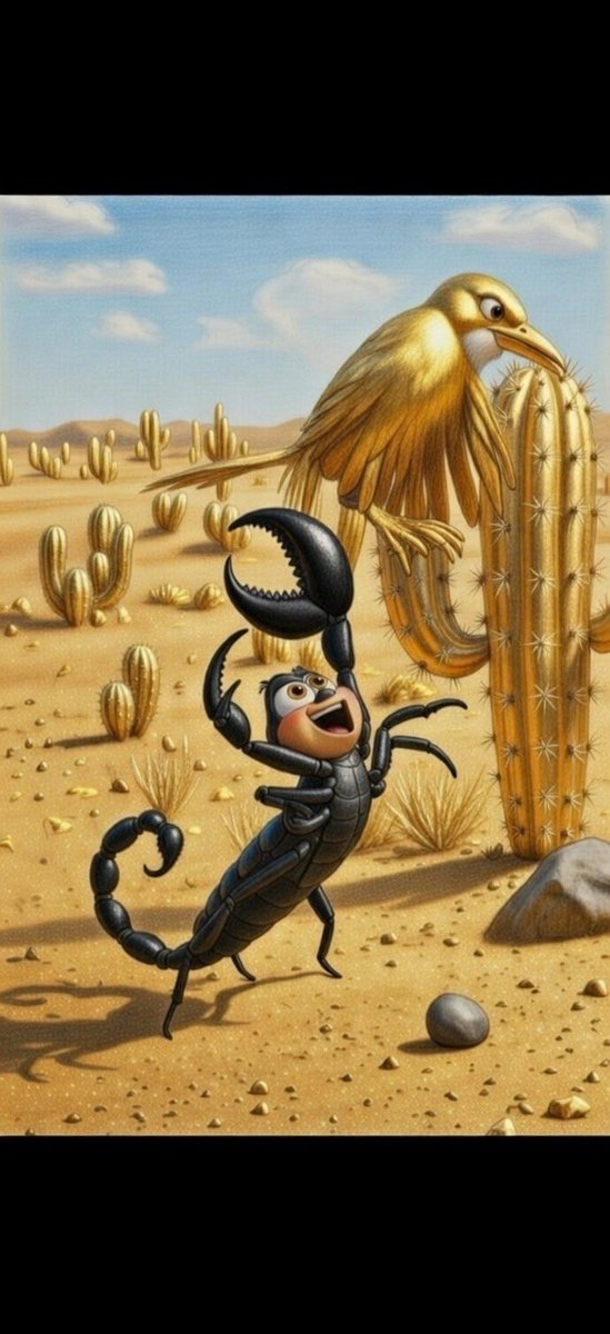 AUTUMNKNIGHTPRS's tweet image. Original Story Concepts #4

Title: Spec: Golden Berry Quest
Genre: Family,Adventure

Logline: Orphaned Emperor scorpion Spec ventures out of the golden desert he has adapted to in search of a berry rumored to change his appearance.

Concept by Terence Barnes © 2026
#filmpitch
