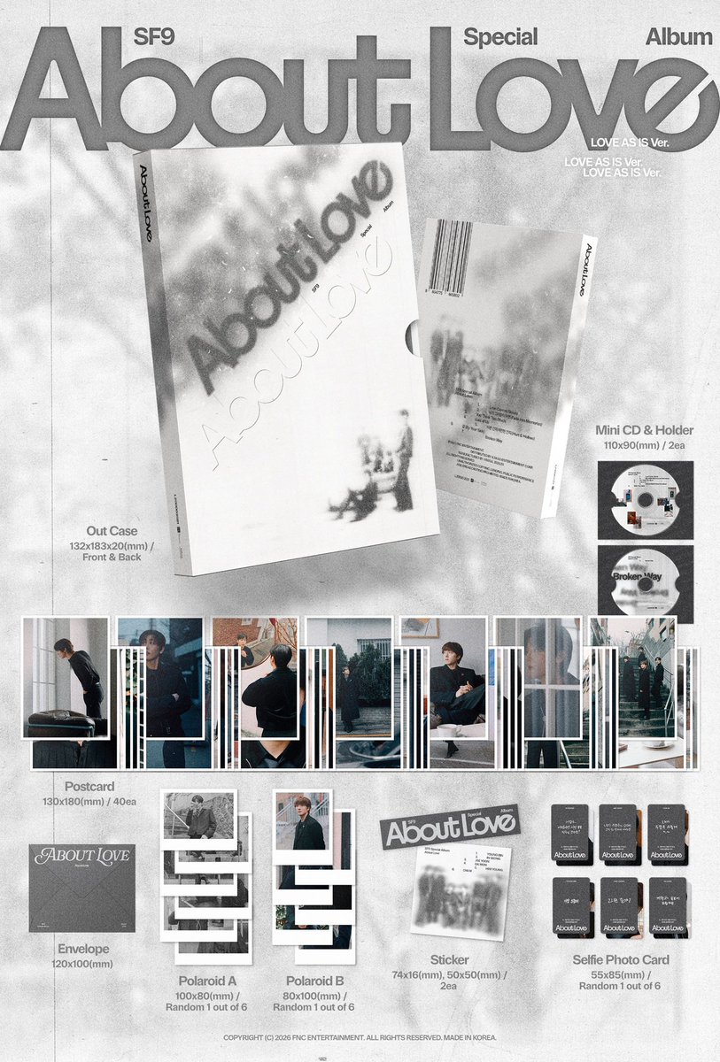 kazuwarehouse's tweet photo. [OPEN COBAR]
SF9 Special Album - About Love
Price:
1. Ktown Cn (ongkir dibagi dengan banyaknya barang)
✨ Loved One vers 150.000-155.000 (POB 1 pc random of 6 pcs)
Loved As Is vers 150.000-155.000
Fancy vers 100.000-105.000

2. All web with pob (Weverse, Appmus, other)
✨ Loved One vers 215.000-220.000 (POB 1 pc random of 6 pcs)
✨Loved As Is vers 215.000-220.000 POB 1 pc random of 6 pcs)
Fancy vers 140.000-145.000

📅Deadline: UNTIL SOLD OUT (MAX 23
MARET 2026) 

<10 fee co 5k/orang 
>10 orang fee co 2k/orang
Rate Perkiraan :
1. Ktown China - 16.100-16.500
2. Web Korea 11.55-12.0
‼️RATE MENYESUAIKAN LAGI JIKA NAIK/TURUN DARI “RATE PERKIRAAN”‼️

‼️IKUT CO COMMENT DI NOTES DAN KONFIRMASI KE ADMIN “BIKARU”‼️

📄 POB 1:1 (ARTINYA 1 ALBUM + 1 POB, BELI ALBUM SESUAI JUMLAH MEMBER/POB DAPAT POB SET PER MEMBER/POB BUKANRANDOM)
📈 RATE HARIAN 
💰 HARGA TERTERA MERUPAKAN HARGA BERSIH KR EXCLUDE FEE CO (BELUM INCLUDE ONGKIR LOKAL, JIKA ADA ONGKIR)
💸 TAX DIHITUNG SENDIRI DENGAN ESTIMASI BERAT DAN RATE TAX HARIAN (CONTOH: EST BERAT ALBUM 300gr ; RATE TAX = 180/gr. MAKA HITUNGANNYA 300x180 = 54.000)
✅ SETELAH ISI SPS WAJIB PC ADMIN (Bikaru)
✅ PEMBELIAN ALBUM DGN TANDA ✨ MENDAPATKAN POB WEB
✅ INFO BISA BERUBAH SEWAKTU2 BERDASARKAN UPDATE HARIAN (Penambahan Web/Album/pob)

PENGIRIMAN ONLY KE KAZU WAREHOUSE