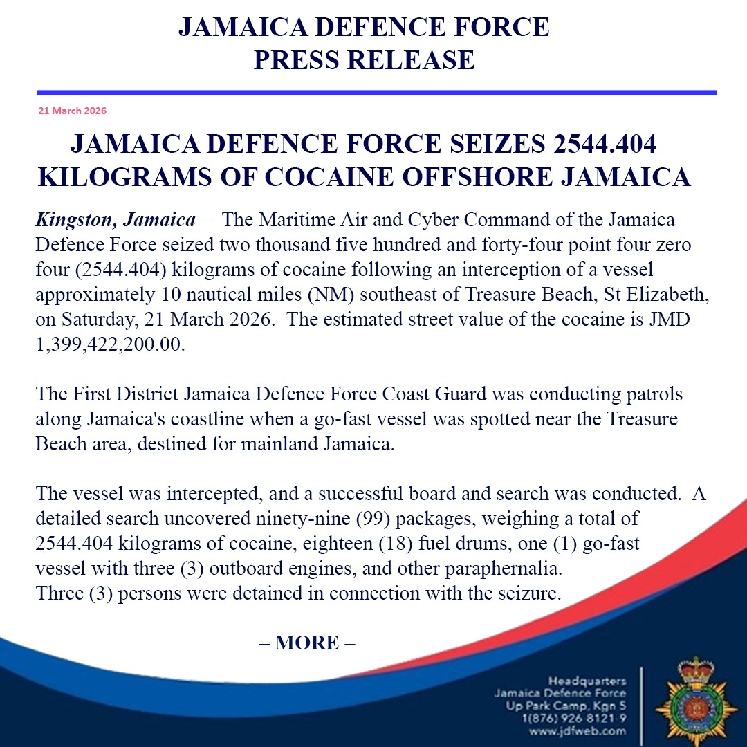 Jamaica Defence Force tweet media