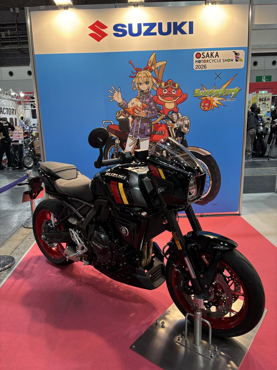 kaoruRemix's tweet photo. ４大メーカーとコラボブース
人がいっぱい\(°Д° )/
 #OMCSモンスト
#大阪モーターサイクルショー 
#モタサイ
#モンスト https://t.co/BTLpHYnskV