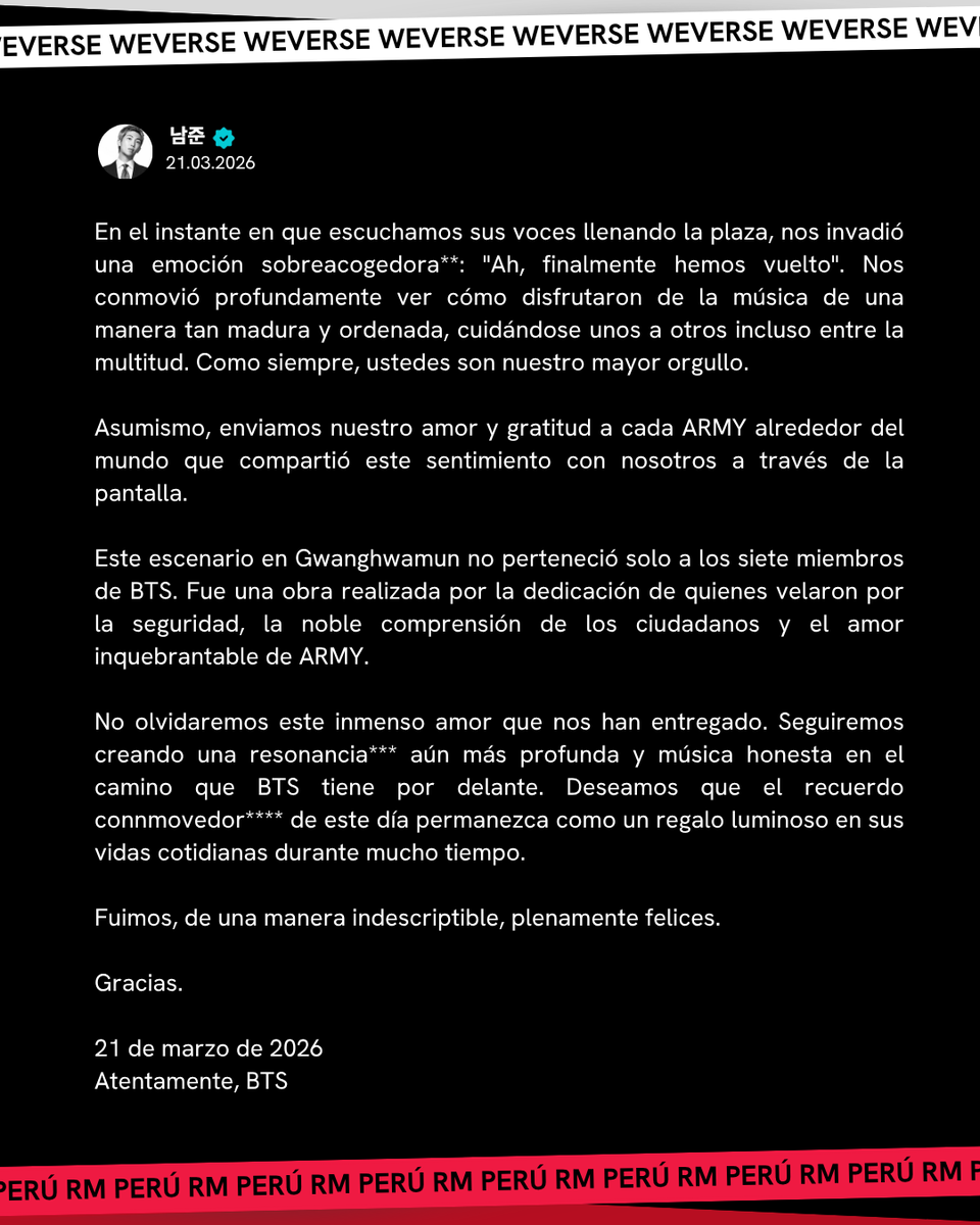 RM Perú💙 tweet media