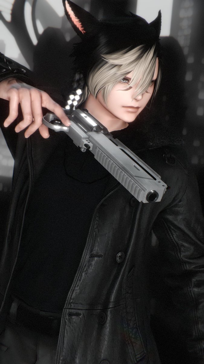 LucianXIV_'s tweet photo. #MiqoMarch2026 Day 22 -  Fatale

I missed that Raccoon City hospitality. https://t.co/QJhyI9lLq1