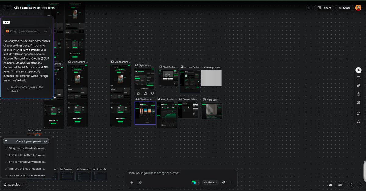 <a href="/stitchbygoogle/">Stitch by Google</a> is amazing 

Cooking up some UI improvements 👀👀👀

<a href="/clipitdev/">Clipit</a>