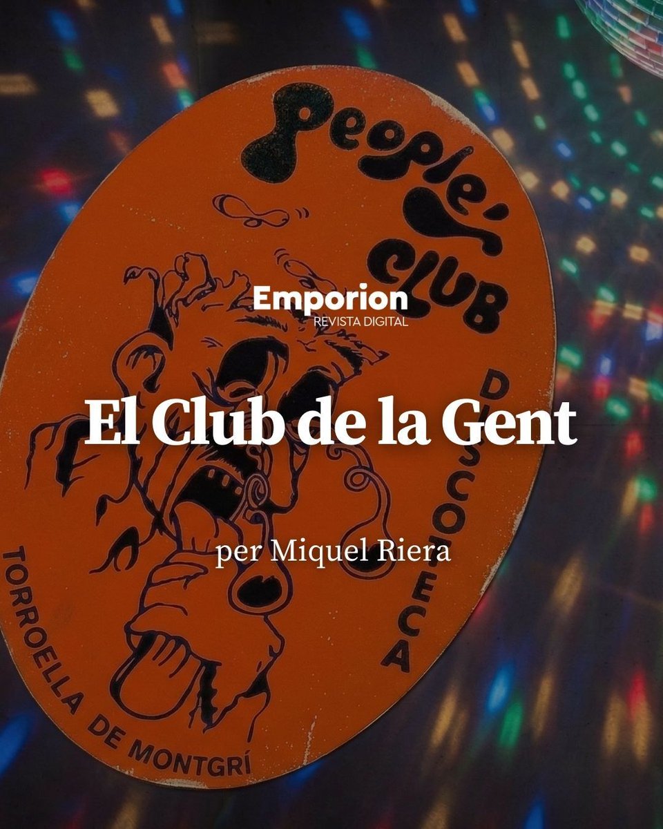 🪩 Llums psicodèlics, gogós i el primer "cubata" a Torroella

Abans de les macrodiscoteques, el cor de la festa bategava al People's Club. Miquel Riera ens convida a un viatge als anys 70.

Llegiu-lo a Emporion 🔗 buff.ly/nRk6KHJ