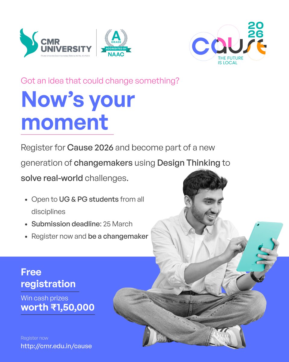 CMR University tweet media