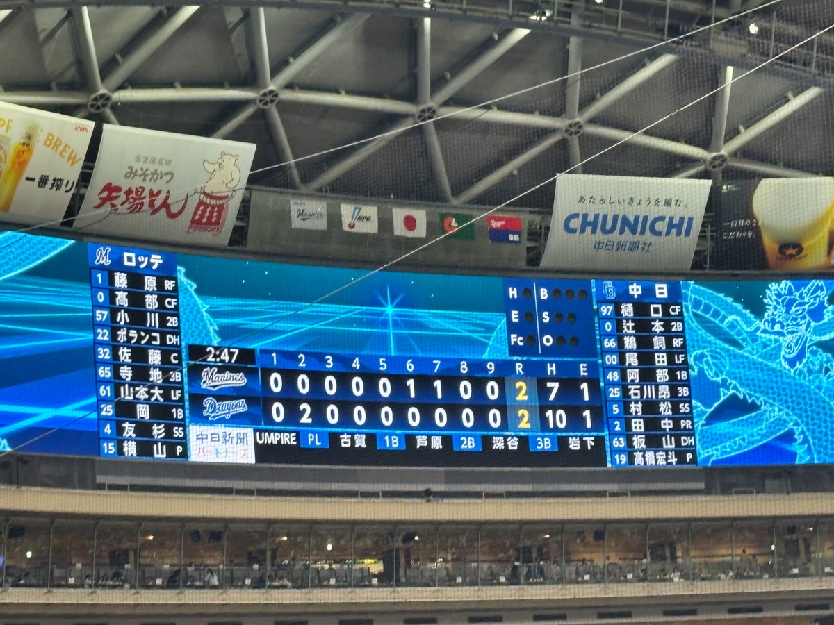 femino7's tweet photo. ドラゴンズ対ロッテ
3/20 4−3で勝ち💙
3/21  2−2で分け https://t.co/JVyuRZ78Qf