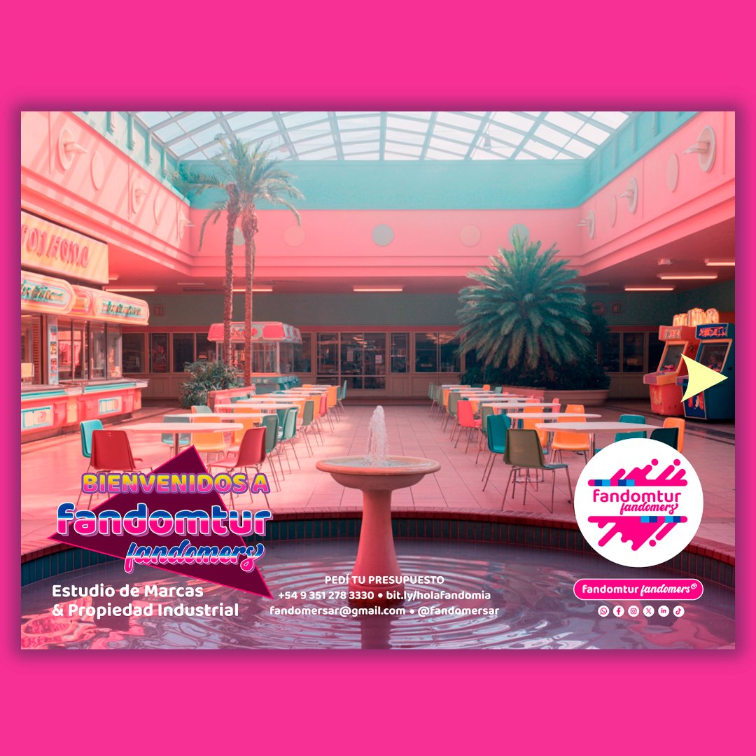 fandomtur's tweet photo. ☺️¿Pasaste por nuestra vidriera? ✨Algo está cambiando

🔄En @fandomtur estamos en metamorfosis: de Agencia de viajes a Estudio de Marcas y Representaciones Turísticas. 🏷️🌎

Elegimos una estética #retrowave &amp; #vaporwave: nostalgia, pop y neones🌅🕶️

⏳Muy pronto te contamos más. https://t.co/0X1akSIXtW