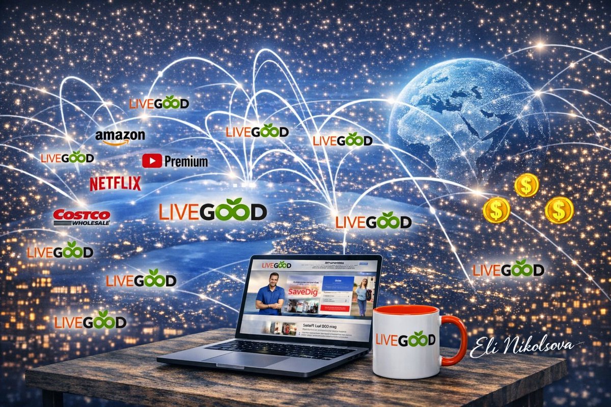 LiveGoodEli63's tweet photo. The #SubscriptionEconomy is here! 🚀🔥
#LiveGood is the future – just like Netflix and Costco. 💡
No inventory, low investment, and total freedom! 🤝
👉 Only $9.95/mo or $99.95/yr. 💰
#PassiveIncome  #WorkFromHome ✨
🔗 https://t.co/hTQV9ouwRK 👇
2026 Eli63. All rights reserved. https://t.co/wJCEzGuwlb