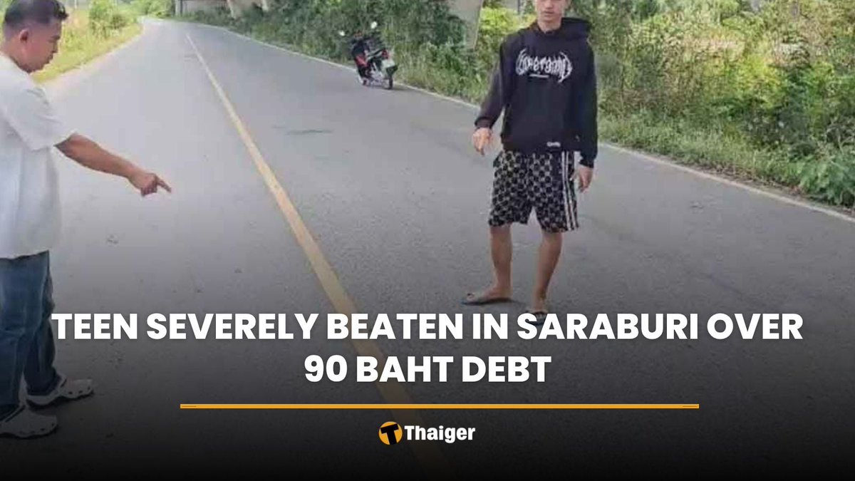 ThaigerNews's tweet photo. A 15-year-old girl in Saraburi was left with a fractured skull after four teens beat her over a 90 baht debt for a shirt. The clip spread online, sparking outrage. Her grandmother vows to seek justice as police question the minors involved. #Thailand #Saraburi #Crime https://t.co/EZENTFdT6G
