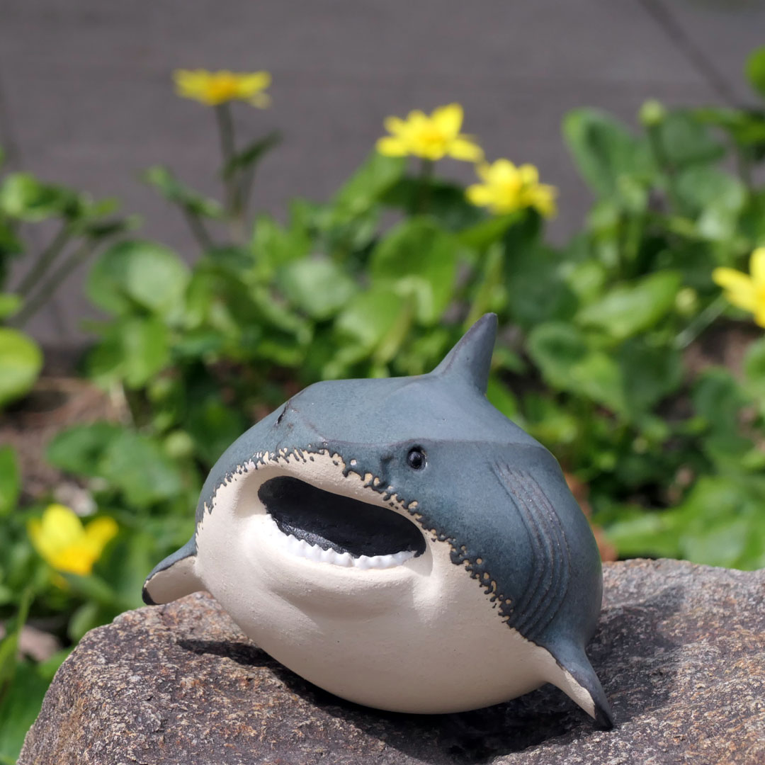 ceramimic2021's tweet image. ホホジロザメ置物
#ホホジロザメ #サメ #shark