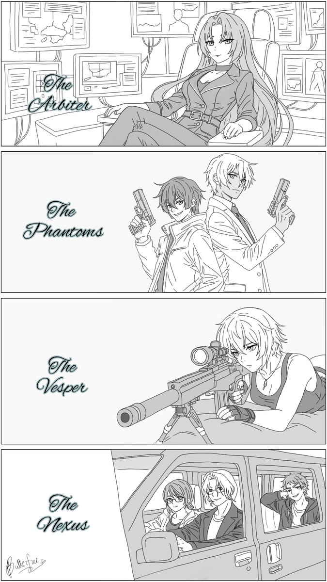 ViaVelle's tweet photo. While going through my WIPs, I found this sketch from one of my unpublished works, The Lune Protocol. 

I’m pretty sure I won’t be able to color it… so here it is as is.

Still waiting for the translated chapter to drop... Coping by cleaning up my desktop. 🫠

#VanitasNoCarte https://t.co/jiJbhSgPUg
