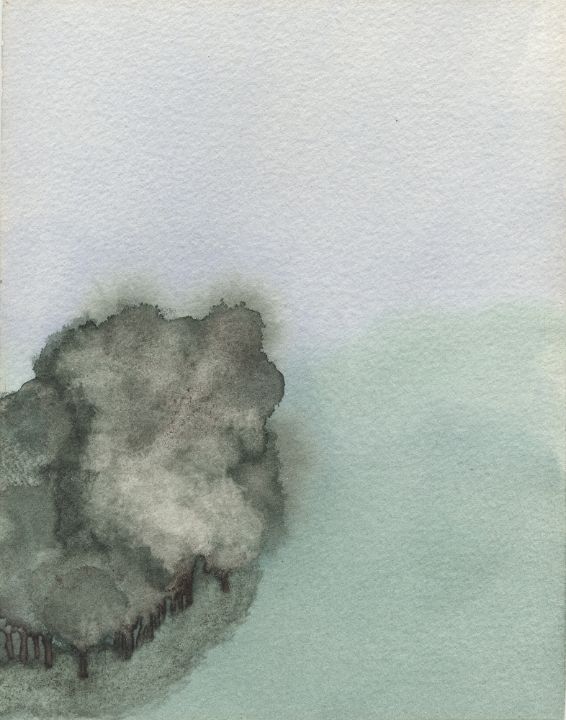 DiowJordan95290's tweet photo. Art of the Day! "THE WOOD, watercolor on Arches paper". Buy at: https://t.co/ssDPBfuwno https://t.co/Aulf0fzRJE