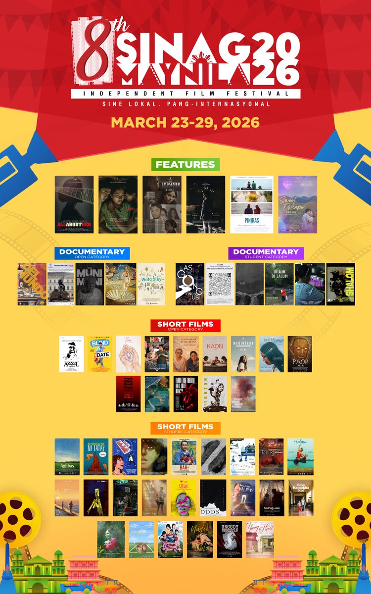 #SinagMaynila2026 tickets now available online through <a href="/gatewaycineplex/">Gateway Cineplex 18</a> P250 per admission.

BUY YOUR TICKETS NOW!
Click here > ticketnet.com.ph/event-detail/S…

#SinagMaynila #SineLokalPangInternasyonal