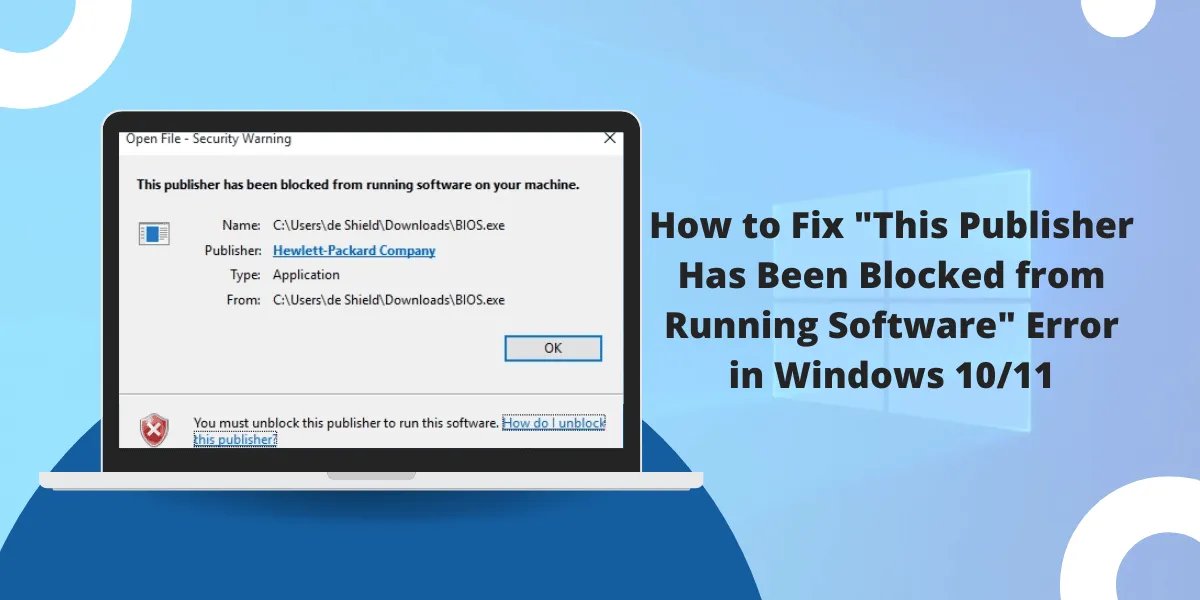 WeSSLInsights's tweet photo. 🔐 Step-by-step fix for the 'publisher has been blocked' error in Windows?

👉 Read the full guide: https://t.co/JlSkqvnxzF

#WindowsError #PublisherBlocked #SmartScreen #SSLInsights #TechTips https://t.co/ts1qfav4yX