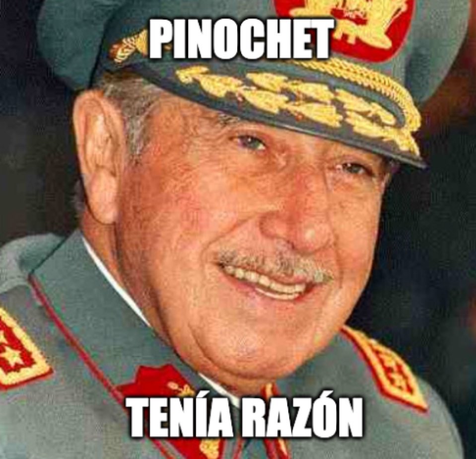 El más grande de todo un siglo que salvó a Chile 🇨🇱 del comunismo hasta el día de hoy sigue vigente 
Capitán General 
Augusto Pinochet Ugarte 
Presidente de Chile 🇨🇱