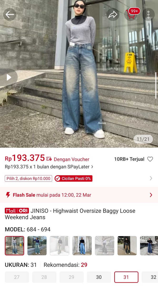 wPureblood's tweet photo. wts jeans jiniso baggy ukuran 31
175k
baru aku pakai 2 kali, masih good condi. dm for more details ya https://t.co/vjizevzpkj