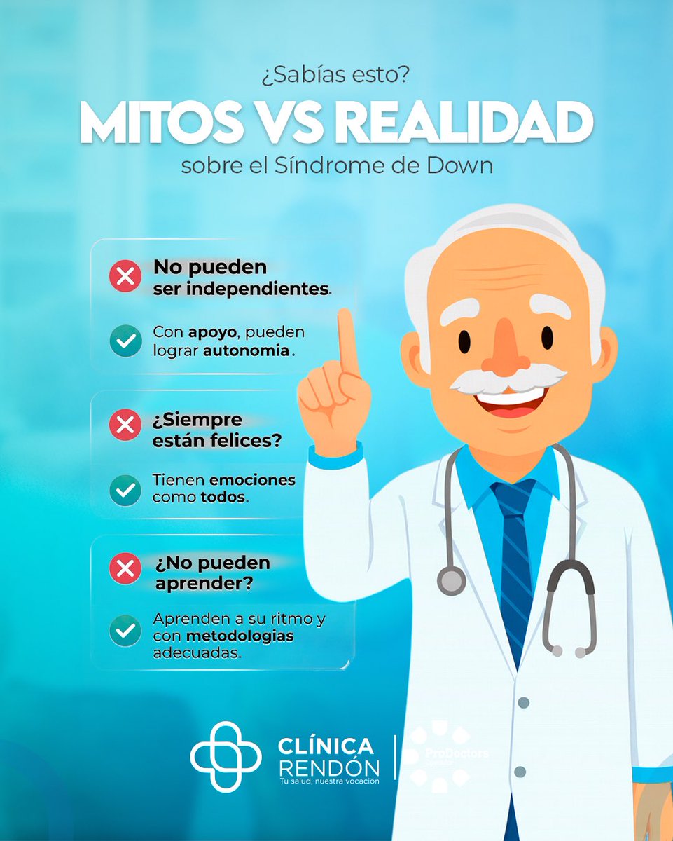 ClinicaRendon's tweet photo. 💛La inclusión empieza con información, respeto y empatía.
Hoy celebramos la diversidad que nos hace humanos.

📲 Comparte para crear conciencia.

#SíndromeDeDown #Inclusión #Respeto #Diversidad #Conciencia 21DeMarzo https://t.co/iDRGW8Iwv2