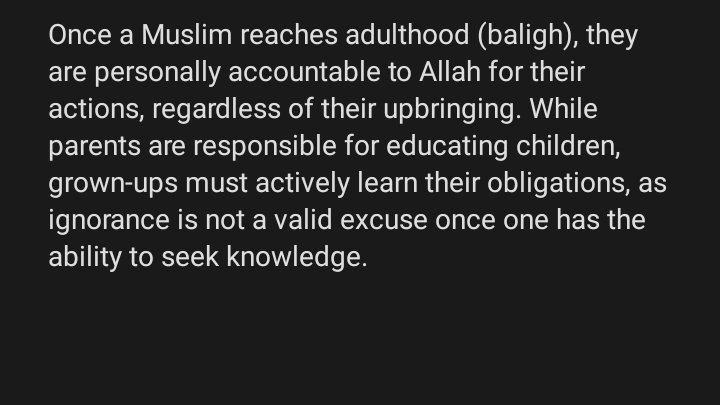 Rahima_Yawale's tweet photo. "I didn't know" is not an excuse, as it is an obligation on every Muslim to seek knowledge. https://t.co/nJzT4b3Nel