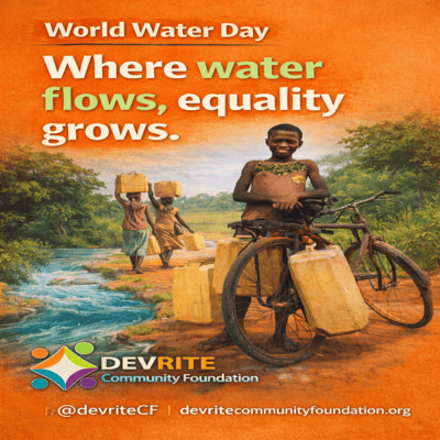 devriteCF's tweet photo. Where water flows, equality grows. 💧

This World Water Day, we highlight how access to safe water empowers communities, uplifts women and girls, and creates opportunities for all.

#WorldWaterDay #WaterForAll #GenderEquality #EndWaterBurden #waterforthepeople #Water https://t.co/gC19GU5g75