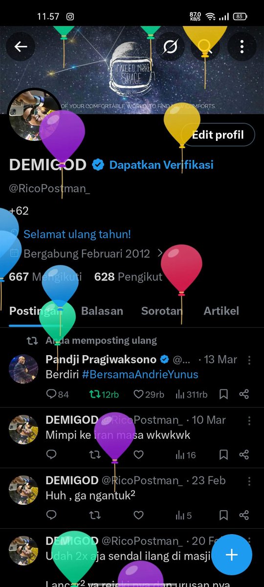 RicoPostman_'s tweet photo. Alhamdulillah, thx god ! 💫✨ https://t.co/HKMnou4voS