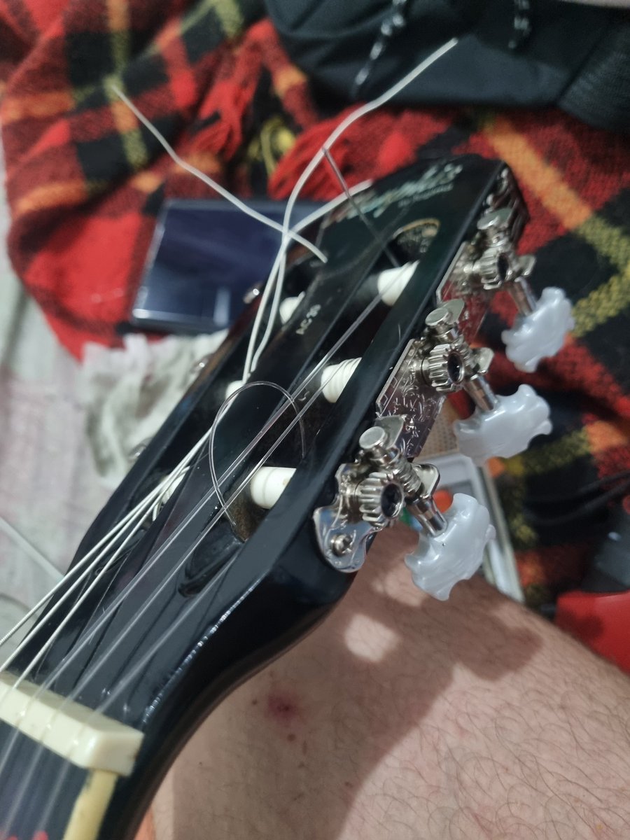 ebaaaa troquei as tarraxas e as cordas 
ta novin