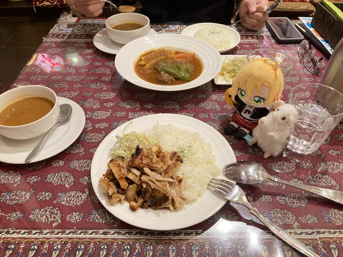トルコ料理のお店でラーーーーンチ!!!!!!!!!! ケバブプレート!!レンズ豆のスープ!! バグラバ!!チャイティー!!!!
