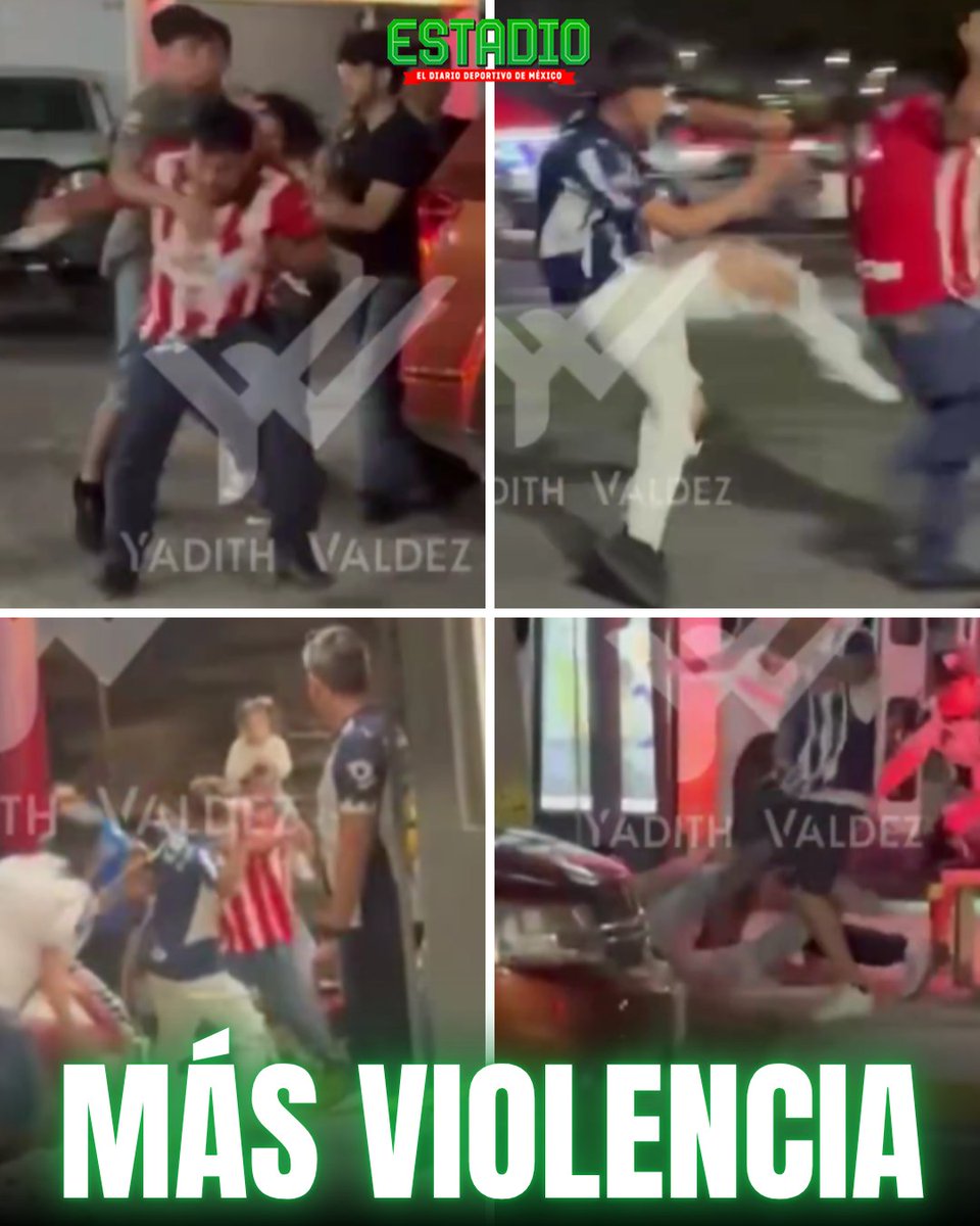 LAMENTABLES IMÁGENES EN GUADALUPE😔🤠

​Seguidores de Rayados fueron captados en video agrediendo a golpes a fanáticos de Chivas a las afueras del estadio, tras la derrota del conjunto regiomontano por 3-2 frente al Rebaño.

Vía: Yadith Valdez