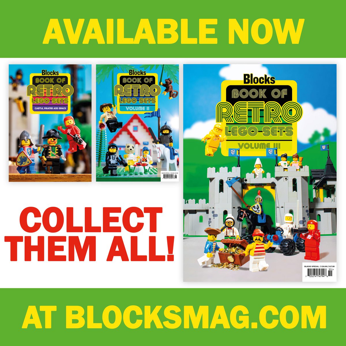 blocksmagazine's tweet image. A time capsule FULL of LEGO awaits you! The Blocks Book of Retro LEGO Sets Series from BlocksMag.com features insightful interviews with past and present (remake) LEGO Designers, mini build instructions, insight on your childhood themes, and more!

#LEGO #LEGOFan #AFOL