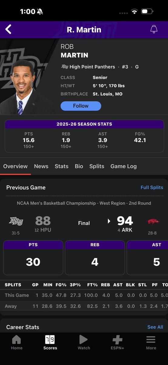 SteinsStuds's tweet image. Can Rob Martin get an extra year? 

Kid can play