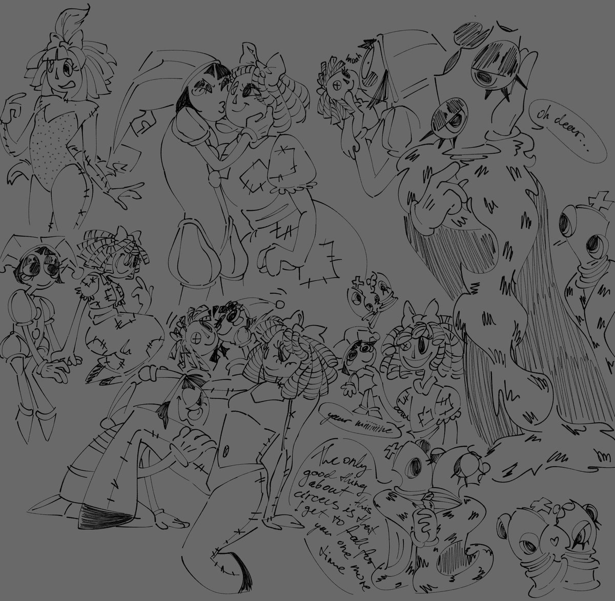 ikigaiisnt's tweet image. sorry for not posting as often, been busy moving. heres some doodles in honor of the new episode😛
#TADC #ragapom #checkmate