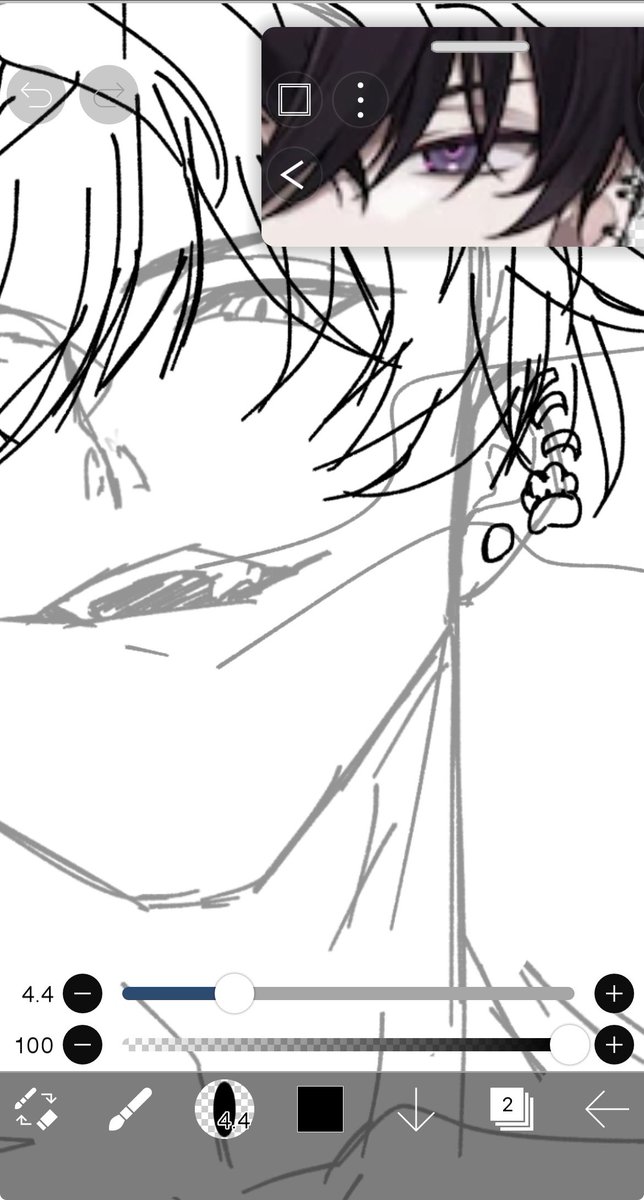 ﾇﾝ………描けなくなってる……