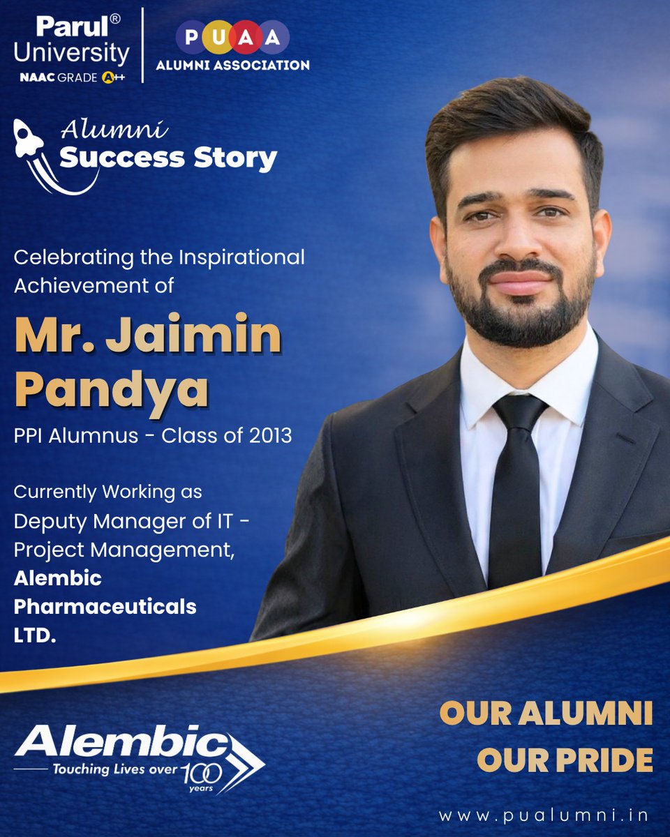 Parul University Alumni Association tweet media