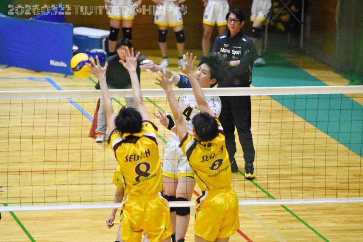 HBP19's tweet photo. #meiden #meidenvolley #AMVT
https://t.co/jdgjCMyt6j
【26.3.22 東海選抜 Aグループ決勝トーナメント準決勝 愛工大名電×星城】
愛工大名電 2 (25-23、25-16) 0 星城
ブロック祭り🌸
それから諒くんがパワーで勝ってブロックをぶち抜いていてよかった https://t.co/n9C4sazXlF