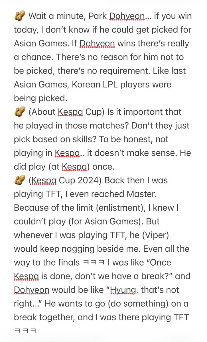 wanghoism's tweet photo. (Peanut about Viper and Asian Games) https://t.co/RSVr1LvqdL