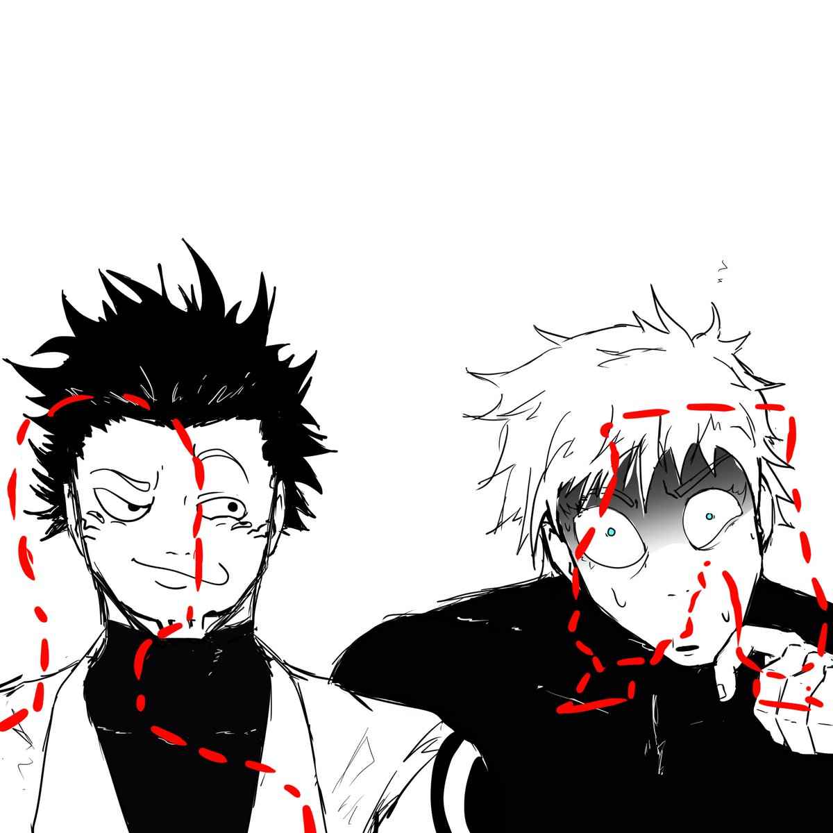 __Felpz__'s tweet photo. É isso né 
#jjk #gojo #sukuna https://t.co/JT7pUUfDjG